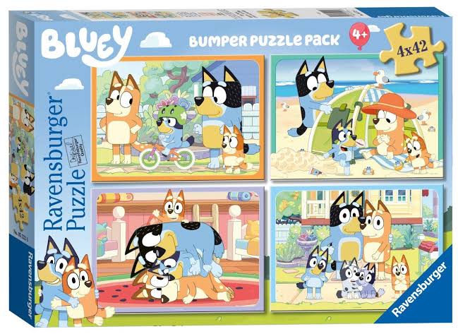 PUZZLE 4X42PC BLUEY GOTTA BE DONE