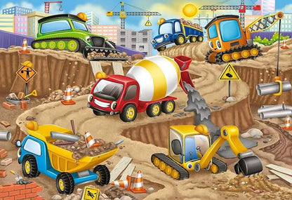 PUZZLE 24PC CONSTRUCTION FUN