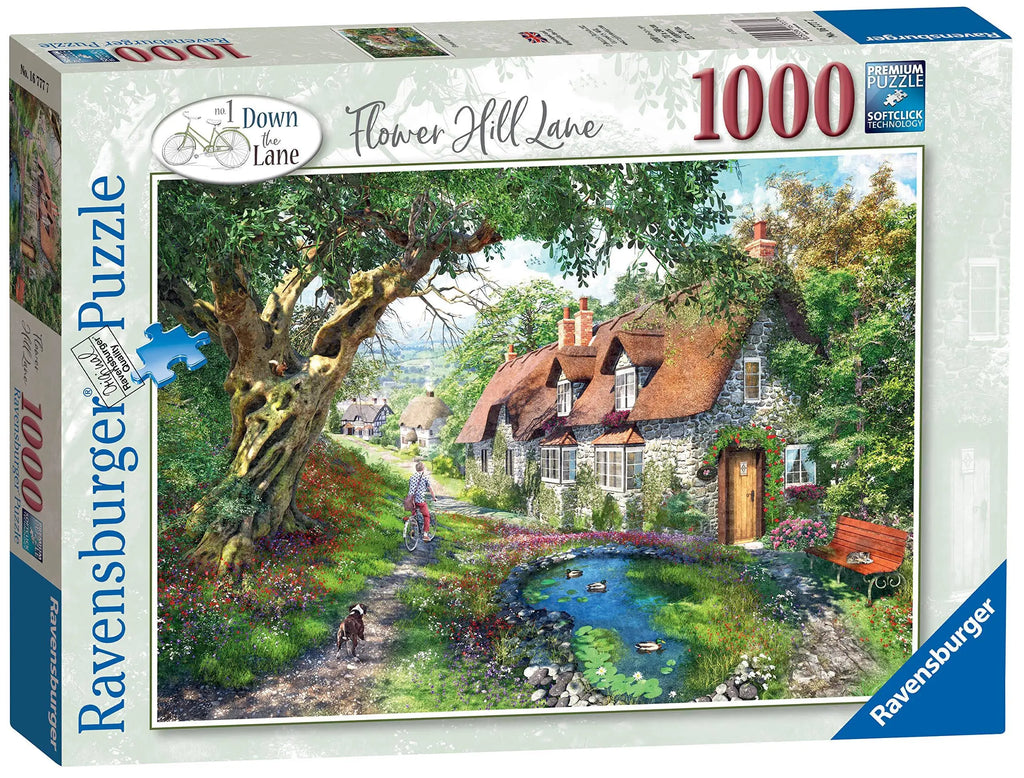 PUZZLE 1000PC FLOWER HILL LANE