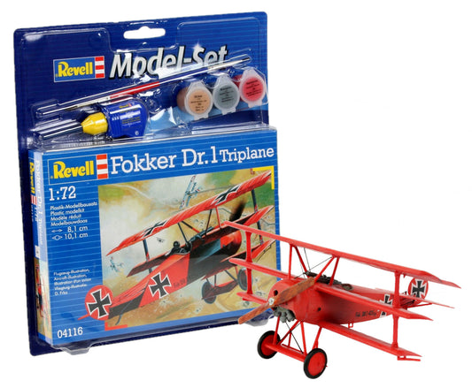 REVELL 1:72 STARTER FOKKER DR1 TRIPLANE