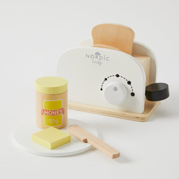 PILBEAM WOODEN TOASTER SET