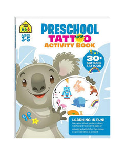 SCHOOL ZONE TATTOO ACTIVITY BOOK