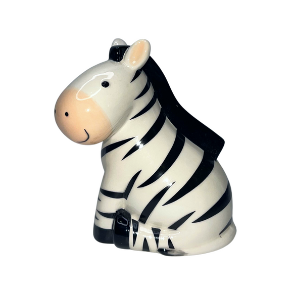 MONEY BOX SITTING ZEBRA