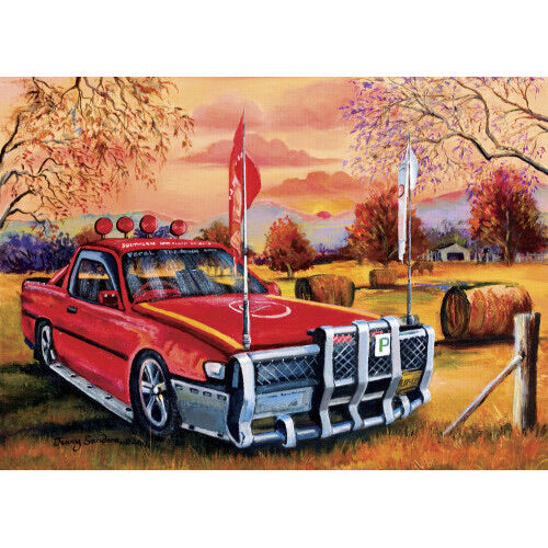 PUZZLE 1000PC BOPAL RED UTE IN BUSH NEW