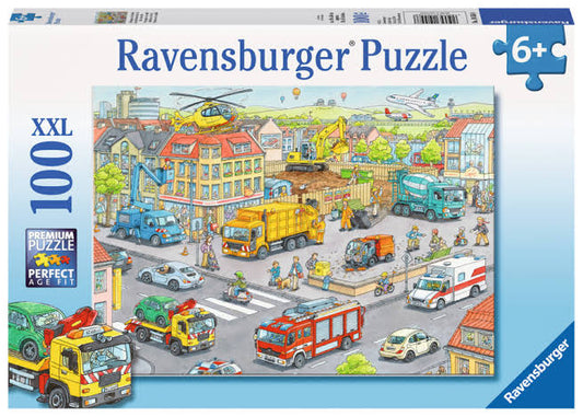 PUZZLE 100PC VEHICLES IN THE CITY