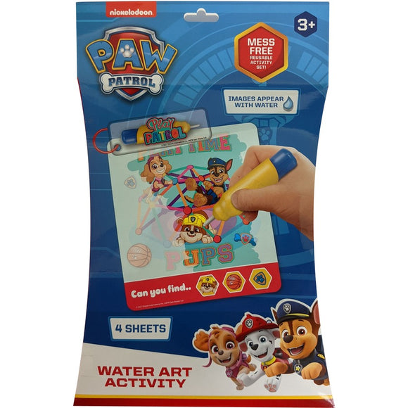 WATER ART SHEETS PAW PATROL