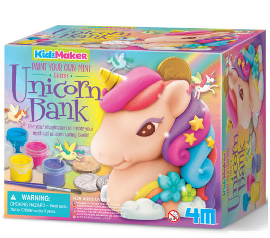 4M KIDZMAKER GLITTER UNICORN BANK