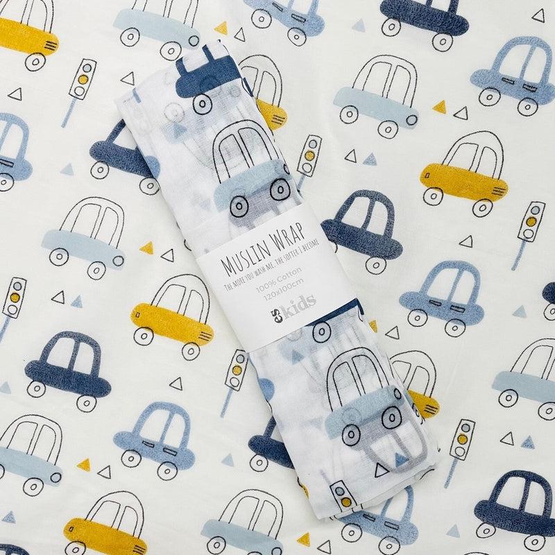 Es Kids Muslin Wrap Cars