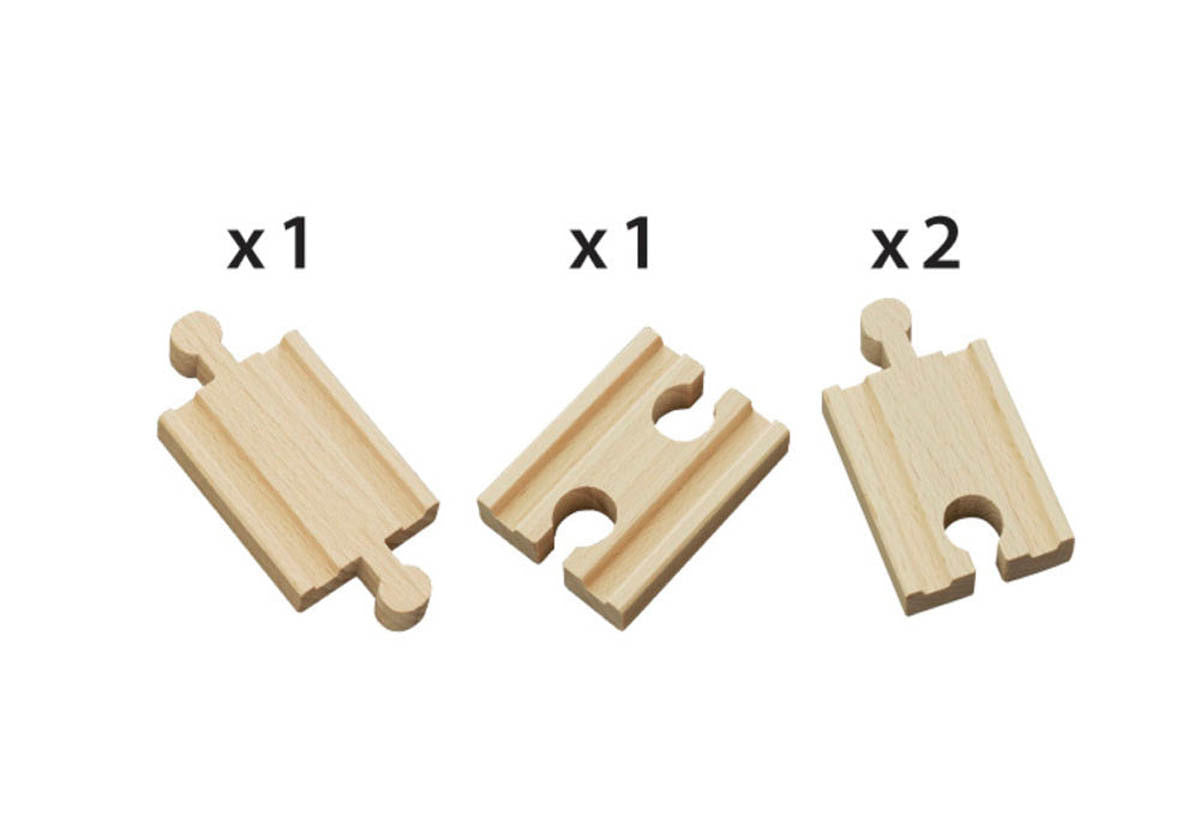 Brio Mini Straight Tracks 4 Pcs