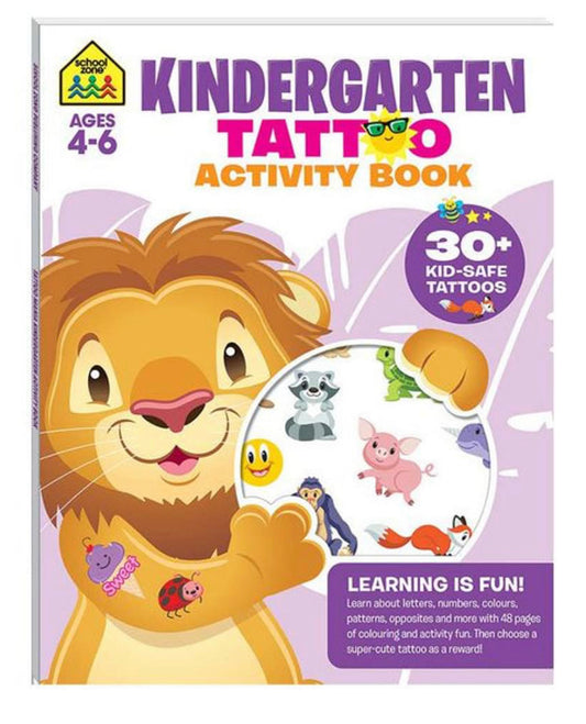 School Zone Kindergarten Tattoo Activity