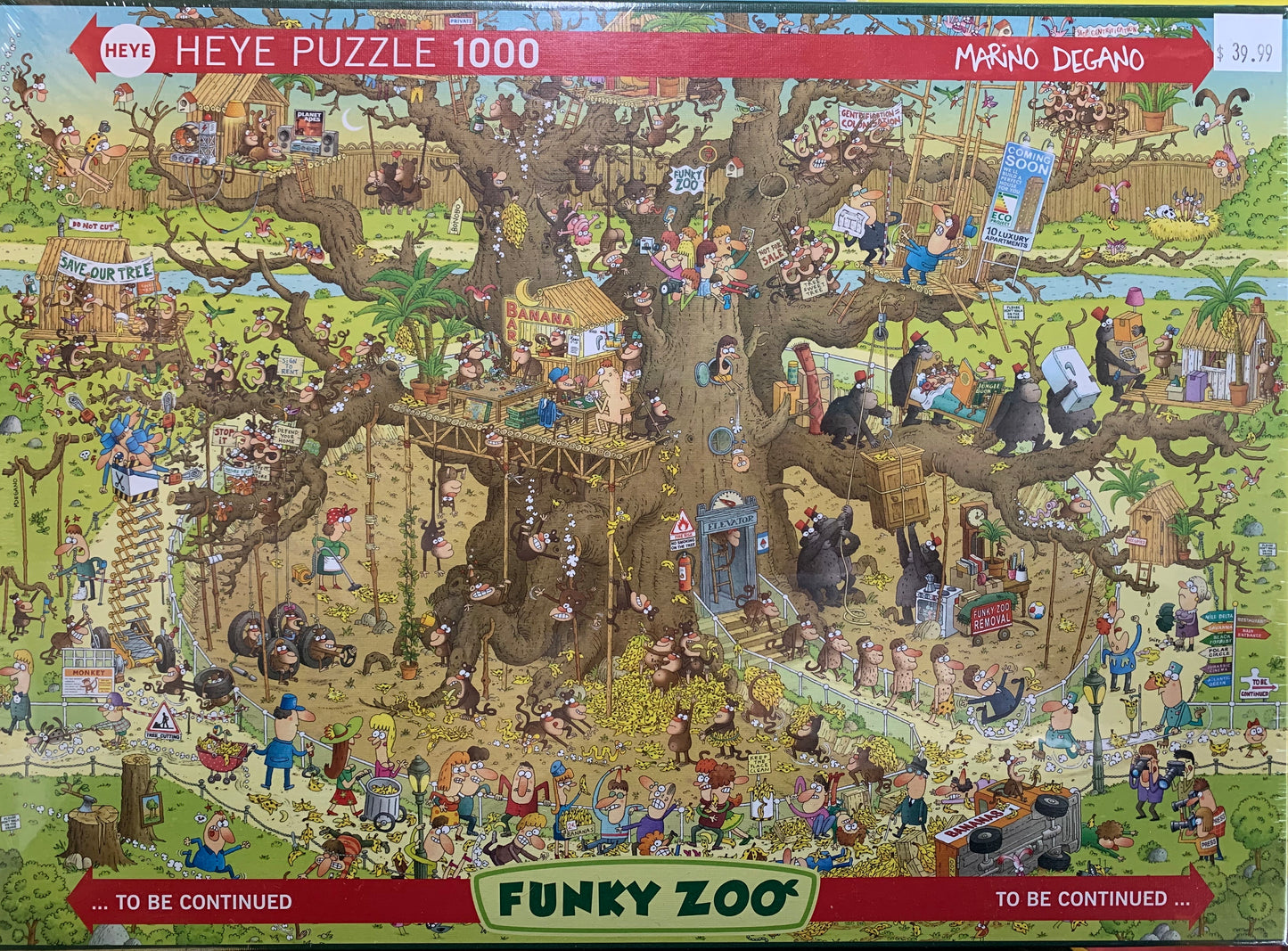 PUZZLE 1000PC HEYE FUNKY ZOO MONKEY HABI