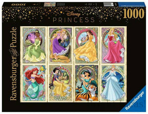 PUZZLE 1000PC DISNEY ART NOUVEAU PRINCES