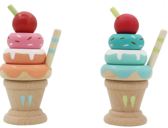 WOODEN ICE CREAM CONE MINT