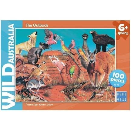 PUZZLE 100PC WILD AUST THE OUTBACK