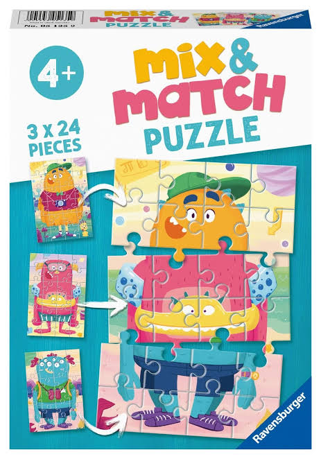 Puzzle 3X24 Mix Up Monsters