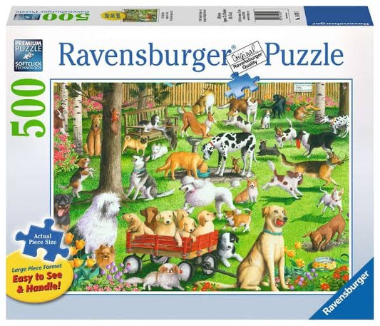 PUZZLE 500PC AT THE DOG PARK