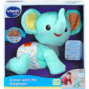 VTECH CRAWL WITH ME ELEPHANT BLUE