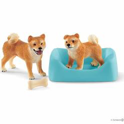 Schleich 42479 Inu Mother & Puppy