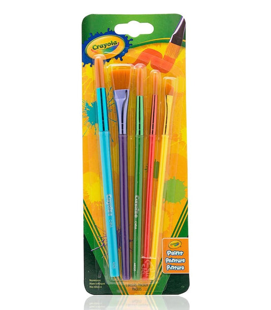 CRAYOLA PAINT 5PK ART & CRAFT BRUSHES