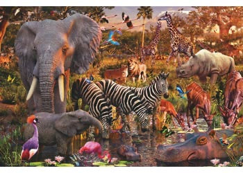 PUZZLE 3000PC AFRICAN ANIMAL WORLD