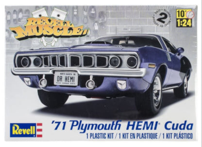 REVELL 1:24 71 HEMI CUDA HARDTOP PLYMOUT