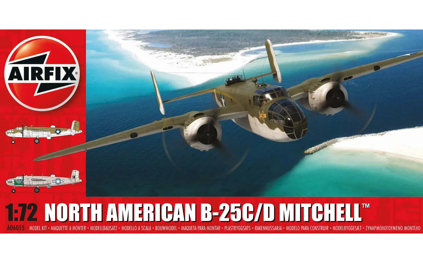 AIRFIX 1:72 NTH AMERICAN B25C MITCHELL