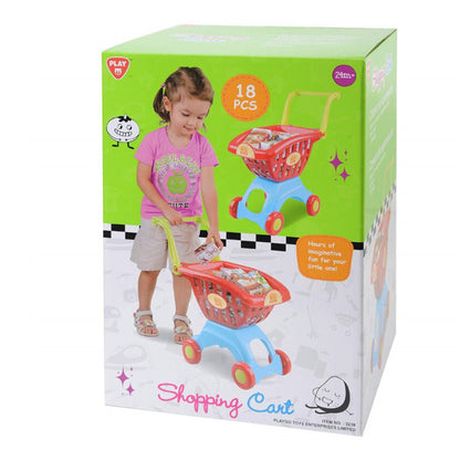 Playgo Shopping Cart 18Pc