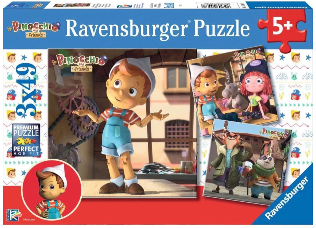 Puzzle 3X49Pc Pinocchio