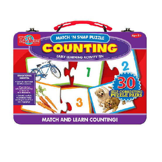 PUZZLE MATCH N SNAP IN TIN COUNTING