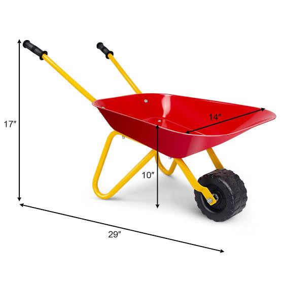 KIDS WHEELBARROW RED