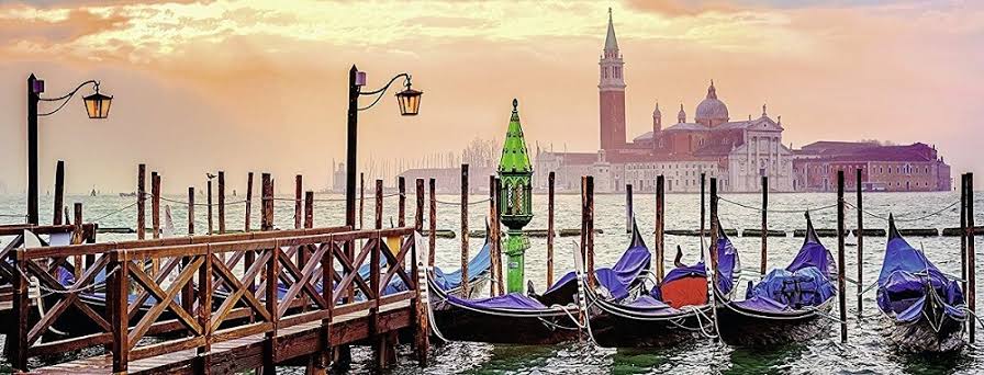 PUZZLE 1000PC GONDOLAS IN VENICE