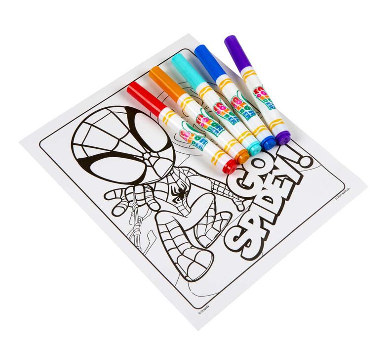 CRAYOLA COLOR WONDER FOLDALOPE SPIDEY