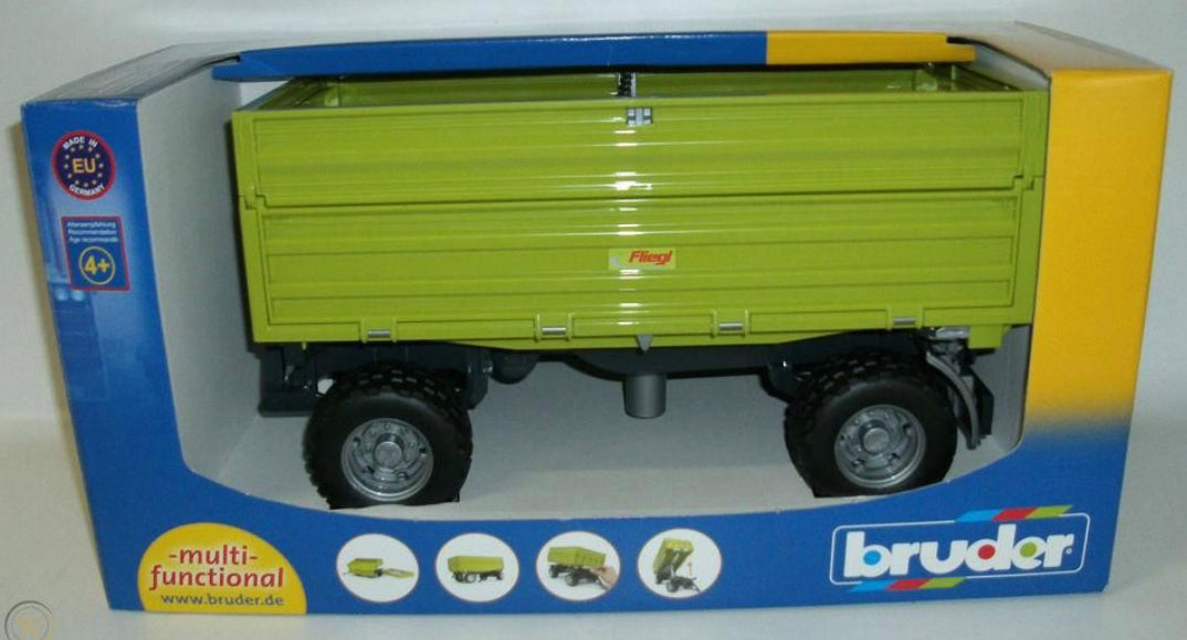 Bruder 1:16 Fliegl Three Way Trailer