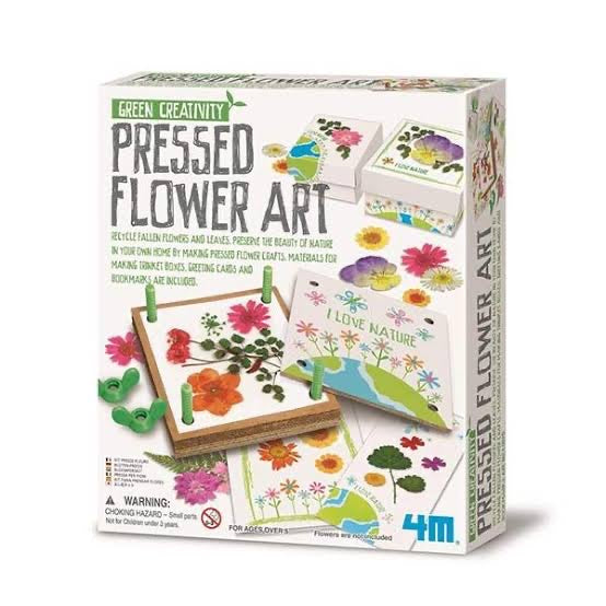 GREEN CREATIVITY PRESSED FLOWER ART