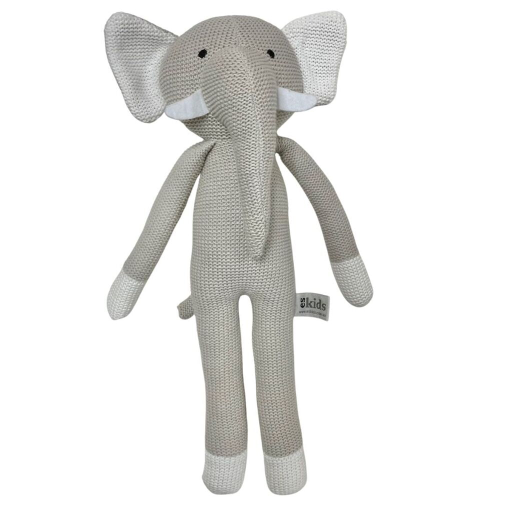 Es Kids Knitted Animal Lge Elephant