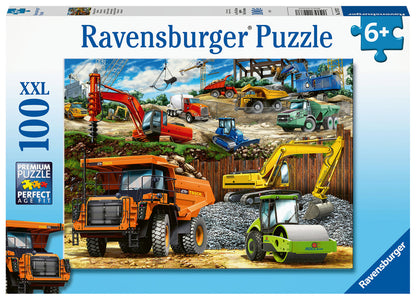 PUZZLE 100PC CONSTRUCTION VEHICLES