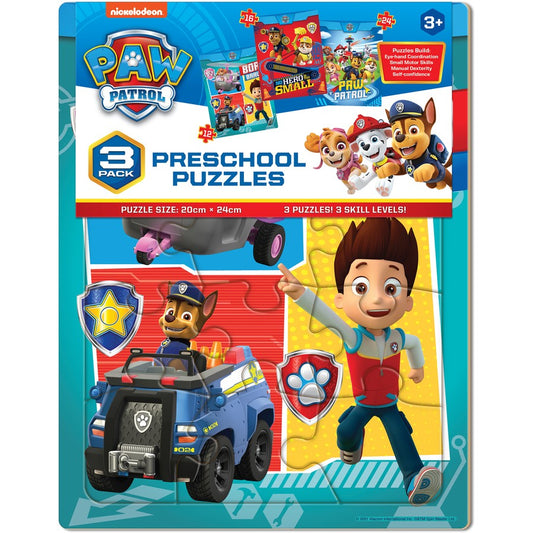PUZZLE FRAME TRAY PAW PATROL 3 PK