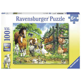 PUZZLE 100PC ANIMAL GET TOGETHER