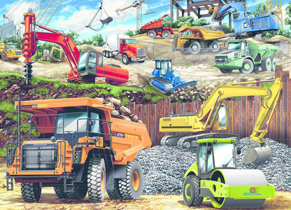 PUZZLE 100PC CONSTRUCTION VEHICLES
