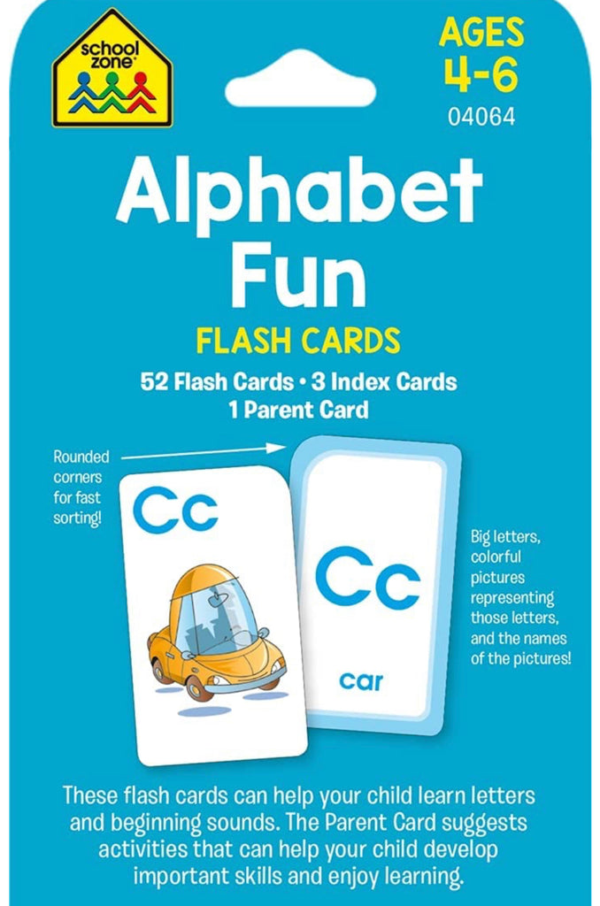 SCHOOL ZONE ALPHABET FUN FLASH CARDS