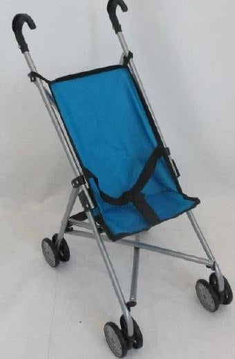 DOLL STROLLER BLUE UMBRELLA