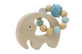 WOODEN ANIMAL RATTLE CALM