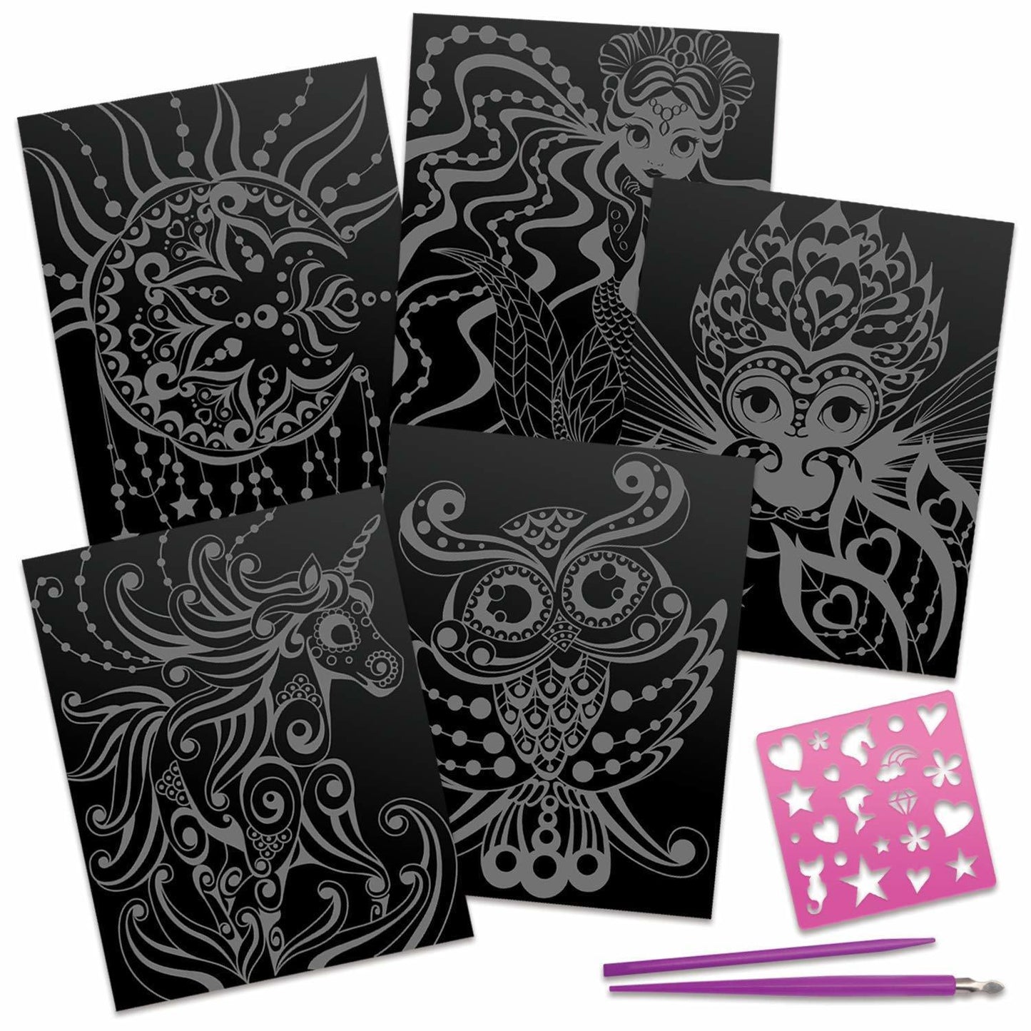 Nebulous Stars Scratch Art