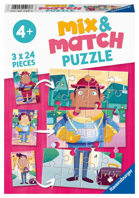 PUZZLE 3X24PC JOB SWAP MIX & MATCH