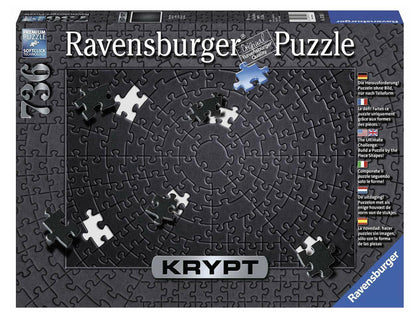 Puzzle 736Pc Krypt Black Spiral