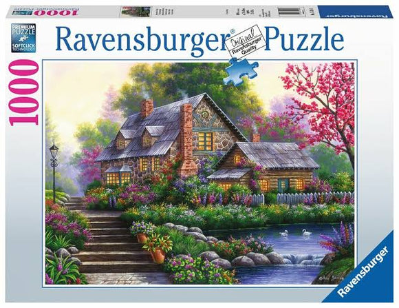 PUZZLE 1000PC ROMANTIC COTTAGE