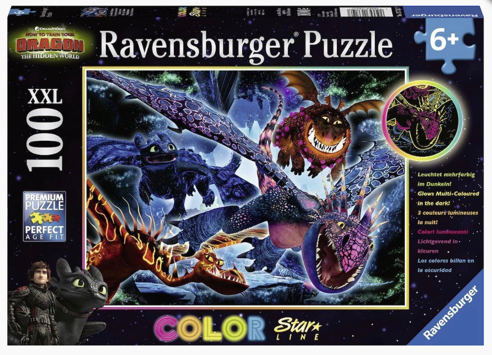 PUZZLE 100PC DRAGONS 3