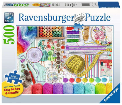 PUZZLE 500PC LARGE NEEDLEWORK STATION