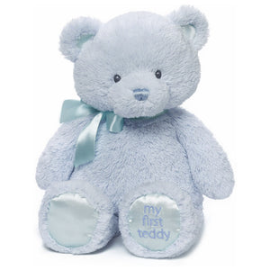 GUND BEAR MY FIRST TEDDY 38CM BLUE