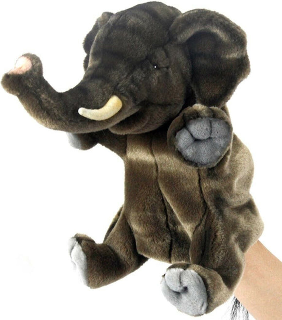 HANSA PUPPET ELEPHANT BROWN